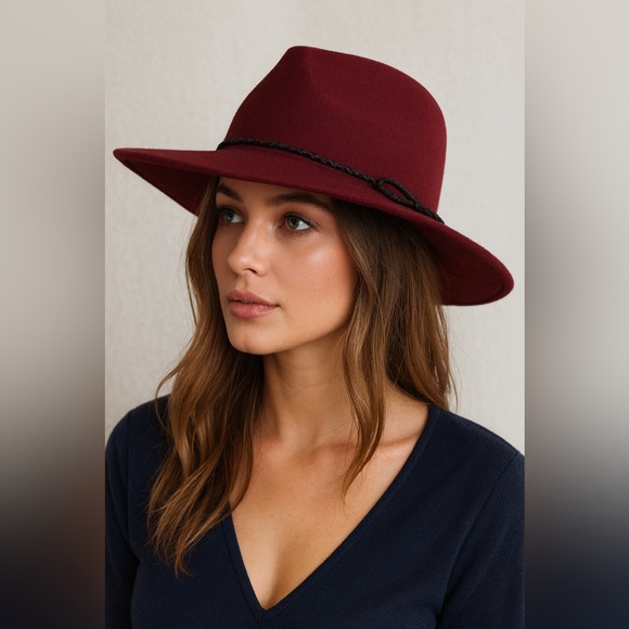 summer & rose Accessories - Summer & Rose Deep wine burgandy Women's Hat